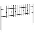 vidaXL Hrotová brána ASTEN 200 x 110 cm Čierna