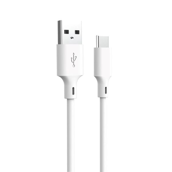 Večne recyklovateľný kábel USB-A - USB-C 1,5m 3A KR60-AC-00 biely