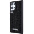 Obal Karl Lagerfeld pre Samsung Galaxy S24 Ultra KLHCS24LHDSPRK čierny HC RHINESTONE LOGO METAL PLATE