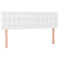 vidaXL Boxspring posteľ s matracom biely 140x190 cm umelá koža