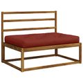 vidaXL Vankúš na paletu VIANEN 100% polyester Červená 120 x 60 x 12 cm