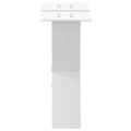 vidaXL Nohy konferenčného stolíka v tvare X, 2 ks, biele, 30 x (30-31) cm, oceľové