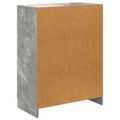 vidaXL Zásuvkový kabinet Betónovo sivá 66 x 34,5 x 87 cm