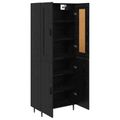 vidaXL Highboard 2 ks Čierny dub 69,5 x 34 x 180 cm Kompozitné drevo