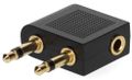 NEDIS kompaktný a prenosný bezdrôtový audio Bluetooth adaptér Adaptér, audio, 2v1, bezdrôtový, RX/TX, USB-C, 3,5mm jack, Bluetooth, Li-Pol 250mAh, výdrž až 13hod, čierny