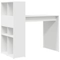 vidaXL Stôl Biela Kompozitné drevo 108 x 55 x 103.5 cm