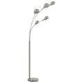 vidaXL Stojanová lampa strieborná 200 cm 5 x E14