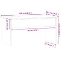 vidaXL Konferenčný stolík lesklý biely 102x50,5x52,5 cm sprac. drevo