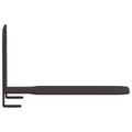 vidaXL Neviditeľná plávajúca polica 24 ks Čierny 6 x 11 x 6,5 cm