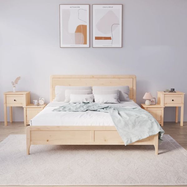 vidaXL Nočné stolíky 2 ks 79,5x38x65,5 cm masívne borovicové drevo