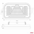 Svetlo zadné združené LED dynamické ĽAVÉ- RCL-03-L