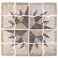 vidaXL Mozaikové dlaždice s veterným vzorom Viacfarebný 120 x 120 cm