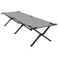 vidaXL Skladacia kempingová posteľ 2 ks Sivá 193 x 69 x 45 cm