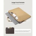 TOMTOC DUAL Sleeve for MacBook 13,5", cookie/gold