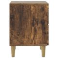 vidaXL Nočný stolík 2 ks Dymový dub 43 x 34,5 x 48 cm Kompozitné drevo