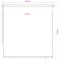 vidaXL Vonkajšia zatemňovacia roleta 225 (Š) x 230 (V) cm tmavozelená HDPE