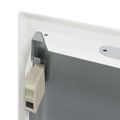 vidaXL Access Panel Biela 43,5 x 33 x 3 cm Oceľ