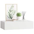 vidaXL Nástenná zásuvková polica biela 40x23,5x10 cm MDF