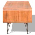 vidaXL Televízny stojan, 90x39x38.5 cm, drevený, hnedý