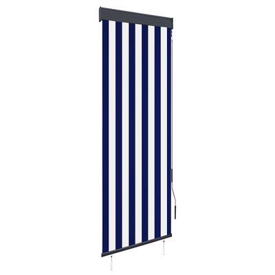 vidaXL Vonkajšia zatemňovacia roleta 60x250 cm modrá a biela