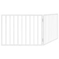 vidaXL Skladacia brána pre psa, 2 panely, biela 160 cm, topoľové drevo
