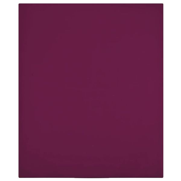 vidaXL Plachty Jersey 2 ks bordová 100x200 cm bavlna