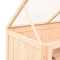 vidaXL Klietka pre škrečka 104x52x54 cm masívne jedľové drevo