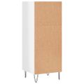 vidaXL Komoda lesklá biela 34,5x32,5x90 cm kompozitné drevo