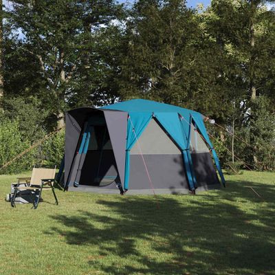 vidaXL Stan pre 6 osôb so strechou Modrá 425 x 396 x 222 cm