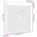vidaXL Rolety Antracit 140 x 150 cm Hliník a polyuretán