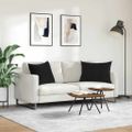 vidaXL Vankúše na pohovku 2 pcs Čierna 70 x 50 cm Kordúrová tkanina