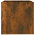 vidaXL Kvetináč dymový dub 40x40x40 cm spracované drevo
