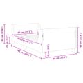 vidaXL Detský rám na posteľ s čelom Ružová 80 x 200 cm Zamat