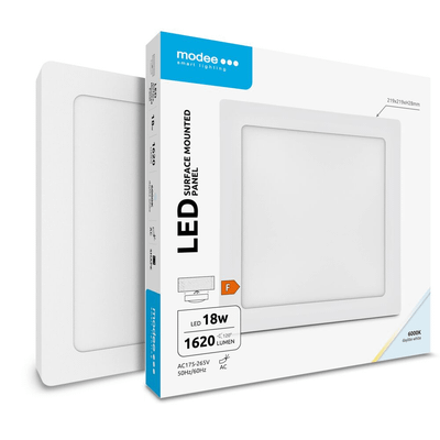 Modee LED Panel štvrcový - montovateľný A2-series 18W studená biela 1620lm (ML-LPS6000K18WA2N)