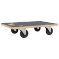 vidaXL Transportné vozíky 2 ks, obdĺžnikové 60x40x11,5 cm 250 kg