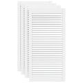 vidaXL Lamelové dvierka na skrinku 4 ks, biele 99,3x49,4 cm, borovica