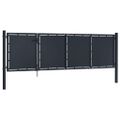 vidaXL Záhradná brána z ocele 350x75 cm antracitová