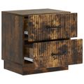 vidaXL Nočný stolík 2 ks Dymový dub 43 x 34,5 x 44,5 cm