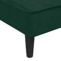 vidaXL Pohovka v tvare L tmavozelená 255x140x70 cm zamat