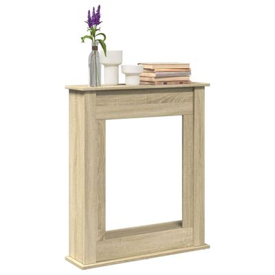 vidaXL Obloženie krbu dub sonoma 75x20x87,5 cm kompozitné drevo