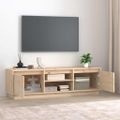 vidaXL TV stolík 140x35x40 cm masívna borovica