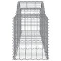 vidaXL Oblúkový gabionový kôš 4 ks 200x50x60/80 cm pozinkované železo