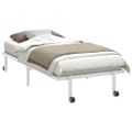 VidaXL Rám postele bez matraca Skladací Biela 90x200 cm Oceľ