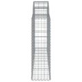 vidaXL Oblúkové gabiónové koše 13 ks 200x30x100/120cm pozinkov. železo