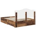 vidaXL Rám postele Staré drevo 140 x 190 cm Kompozitné drevo
