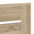 vidaXL Rám postele Sonoma dub 90 x 200 cm Masívne borovicové drevo