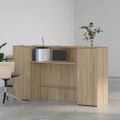 vidaXL Recepčný stôl dub sonoma 180x50x103,5 cm kompozitné drevo