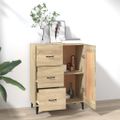 vidaXL Komoda vo farbe dubu sonoma 69,5x34x90 cm spracované drevo