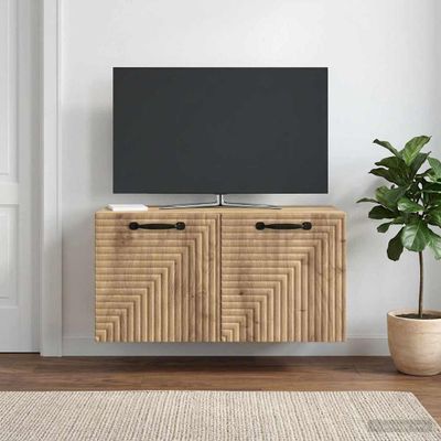 vidaXL Nástenná TV skrinka 59,5 x 31 x 30 cm Dub artisan