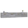vidaXL Nástenné skrinky 2 ks sivé sonoma 100x36,5x35cm sprac. drevo